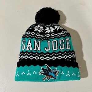 San Jose Sharks New Era NHL Pom beanie. New without tags.